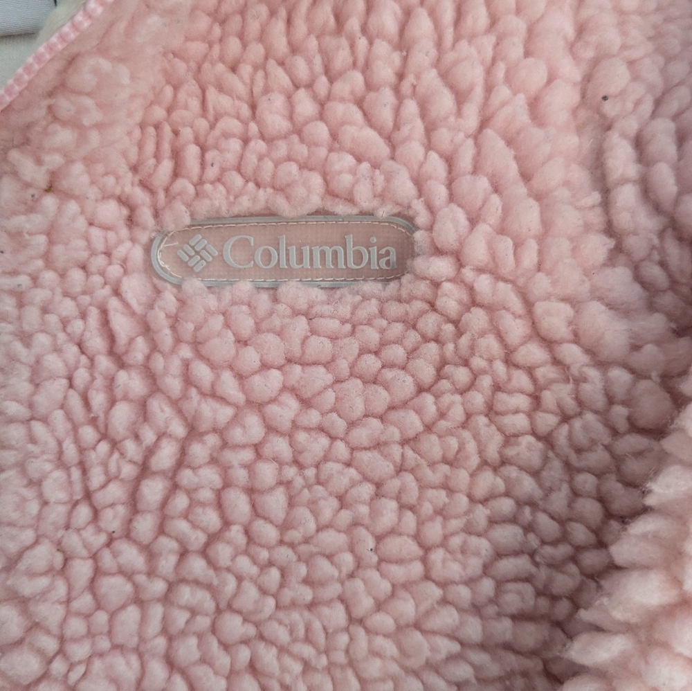 Columbia Toddler Sherpa Fleece Hoodie Pink Size 3T‎ - Picture 3 of 6